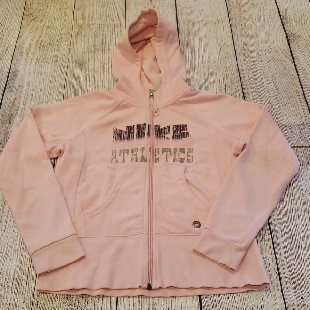 Nike pink hoodie size small